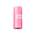 Pink biodegradable dog poop bags in a compact roll with opening indicator sticker - Solid Color Standard Style / Pink