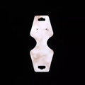 White marble pattern jewelry display card for earrings and necklaces with hanging hole - Light Coffee Marble