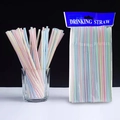 Cannucce di plastica flessibili a righe colorate in vetro e confezioni sfuse - Strisce Arcobaleno