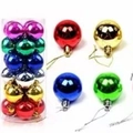 Set of 24 pieces 3cm multi-colored Christmas balls in transparent cylinder packaging - 4cm Cylinder Tube / Colorful