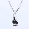 Vintage stainless steel boxing glove pendant necklace with heavy silver chain for men - Boxing Glove Pendant (No Chain) (B0816)