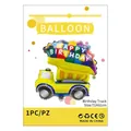 Construction truck foil balloon for birthday party, yellow theme, 71x61cm individual pack - Birthday Truck