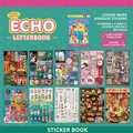 Retro Japanese sticker book with star-coated finish and vintage dessert shop motifs - Echo Letterbook (Retro Grocery Store)