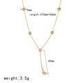 Elegante 18K vergoldete Y-Edelstahlkette mit CZ-Steinen und detaillierter Größenangabe - Y-Förmige Halskette Mit Tropfenanhänger (TN3345)