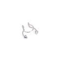Silver U-shaped faux septum ring with spiked ends made of stainless steel - Steel Spike