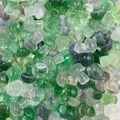 Green crystal mushroom mini stones made of natural quartz for DIY and home decoration - Fluorite