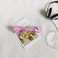 Trendy Y2K cat-eye sunglasses with translucent pink frames on a white aesthetic background - Pink Frame Clear Lens
