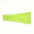 Elastic sweatband in fluorescent yellow green for running and fitness yoga sessions - Fluorescent Green