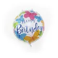 18 Inch Colorful Butterfly Birthday (Round)