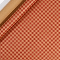 Brown and red gingham kraft paper roll for Christmas gift wrapping and holiday decor - Christmas Series - Red Plaid