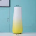 Minimalist white and yellow gradient ceramic vase for dried flowers and hydroponics 24cm - Large Chuyu - Gradient Yellow