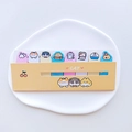 Cute yellow cat theme sticky notes and index tabs set on a white decorative plate - Yellow Cat