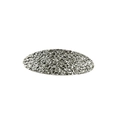 Pince à cheveux ovale argentée en alliage avec texture rectangulaire pour femme - Argent Ellipse Texturée