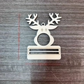 Cute reindeer wood Christmas money holder ornament for tree decoration 11x9cm - Reindeer Phone Stand (Style 27)