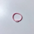 Pink braided hair tie with a matching plastic buckle for kids made of high elastic band - Light Pink