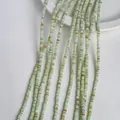 Natural light green disc-shaped shell beads for DIY handmade jewelry and accessory making - 4mm / Mint