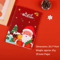 Red Christmas Santa notebook variant, size 20.5x14cm with 28 inner pages - Christmas A5 Stitched Notebook - Santa