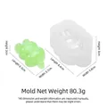 Cartoon animal silicone mold for DIY candy with specific size and weight measurements - Little Rabbit Mold