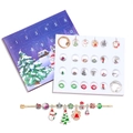 Weihnachts-Adventskalender mit 24 DIY-Armband-Anhängern und festlicher Geschenkbox - Weihnachtsbaum-Stil (M-6)
