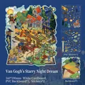 Set adesivi 3D DIY Notte Stellata di Van Gogh con pannello posteriore e adesivi PVC - La Notte Stellata di Van Gogh (Isola dei Sogni)