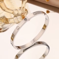 [28] Silver Heart Bracelet