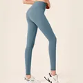 Leggings yoga a vita alta da donna con effetto push-up in colore blu oceano - Taglia S / Bottom (MTJCK03n) / Blu Mare Profondo