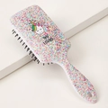 Pink cartoon unicorn hair brush with colorful confetti pattern and You are so LOVED text - Colorful Unicorn