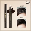 Temporary gray hair cover-up pen in shade 02# with sponge applicator for root touch-ups - 02# Black Brown