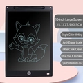 10-inch LCD writing tablet for kids with single-color screen and 25x17cm slim design - 【Monochrome】10 Inch Matte Black