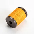 Bright yellow 0.4mm round waxed thread spool for hand sewing and DIY jewelry making - 0.4mm/110m / #26 Golden Yellow