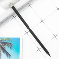 Elegant black matte pencil with a decorative silver crown top on a minimalist background - HB / Electroplated Silver