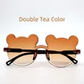 Occhiali da sole per bambini con lenti sfumate color doppio tè e design a orsetto - Montatura Tè Lente Tè Sfumato / Tè Doppio