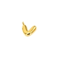 Minimalist stainless steel letter V pendant in polished gold finish for jewelry making - Letter V