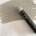 Grey oil pastel stick for drawing and graffiti with smooth color stroke effect - Gray