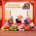 Cute Fortune God kitten figurine blind box set on horses for desk decoration - -432 May The God Of Wealth Arrive Immediately (set 6) / Full Box Set