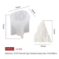 Eisberg Silikonform für Kerzen und Gips mit Maßen für DIY Bastelarbeiten, Modell LZ-518 - Eisberg L (LZ-518)