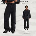 Streetwear Jogginghose in Washed Black mit unregelmäßigen Spleißungen und Tunnelzug - Gewaschenes Schwarz / S