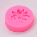 Rosa runde Silikon-Blumenform für Fondant-Kuchendeko und DIY-Schokoladen-Backwerkzeug - Gänseblümchen Sonnenblumen Stil (1)