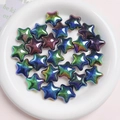 Perle a stella placcate UV iridescenti per creazione di gioielli fai-da-te arcobaleno - Diametro 22mm / Tinta unita Nero
