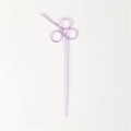 Cannuccia creativa in plastica PET viola chiaro con triplo anello per bambini - Nodo Cinese Viola