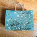 Van Gogh Almond Blossoms paper gift bag with white rope handles for fine bone china cups - Almond Blossom Paper Bag (Empty)