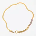 Kcd989 Gold Necklace + Pink Zirconium / 14k