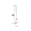 304 stainless steel fork with cute white and blue cat paw handle and size dimensions - 410 Blue Cat Claw Fork