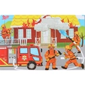 Wooden 30-piece firefighter theme puzzle for kids with model number LA-791 - Firefighter (LA-791)