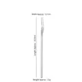 Japanese 304 stainless steel long handle fruit fork with silver brushed metal finish - Fruit Fork / 160mm / Silver