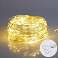 Mini-Weihnachtsbaum warmgelbe LED-Kupferdraht-Lichterkette für festliche Tischdekoration - 1m Warmweiß Lichterkette