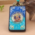 Ebony Padmasambhava Thangka Wushi Brand Single Pendant
