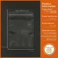 Ματ σακούλα 17x25cm με στρογγυλεμένες γωνίες και επανασφραγιζόμενο φερμουάρ ποιότητας - Διαφανές Επίπεδο Κάτω Μέρος-17x25cm / 100 Τεμάχια/Δέσμη