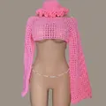 Adult Free Size / Pink (Hat, Top)