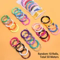 Recharges de filament pour stylo 3D avec 10 couleurs aléatoires totalisant 50 mètres - 10 Rouleaux de Filament PCL (50m/Couleur Aléatoire)